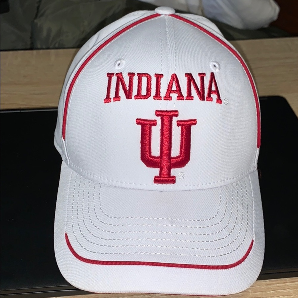 Indiana University Adidas White ballcap